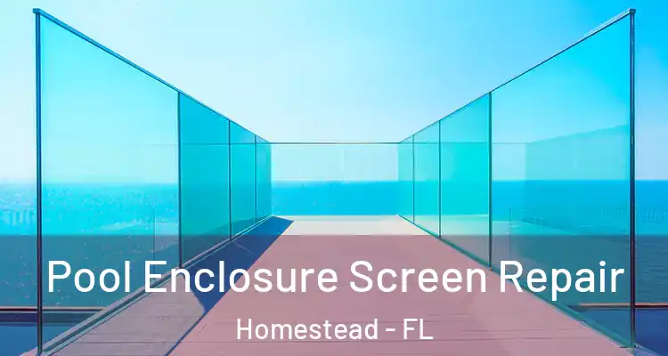  Pool Enclosure Screen Repair Homestead - FL